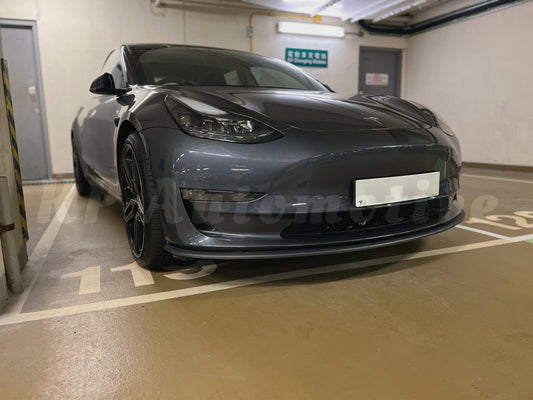 KPA Model 3 M Style Front Lip (Matte Carbon Fiber)
