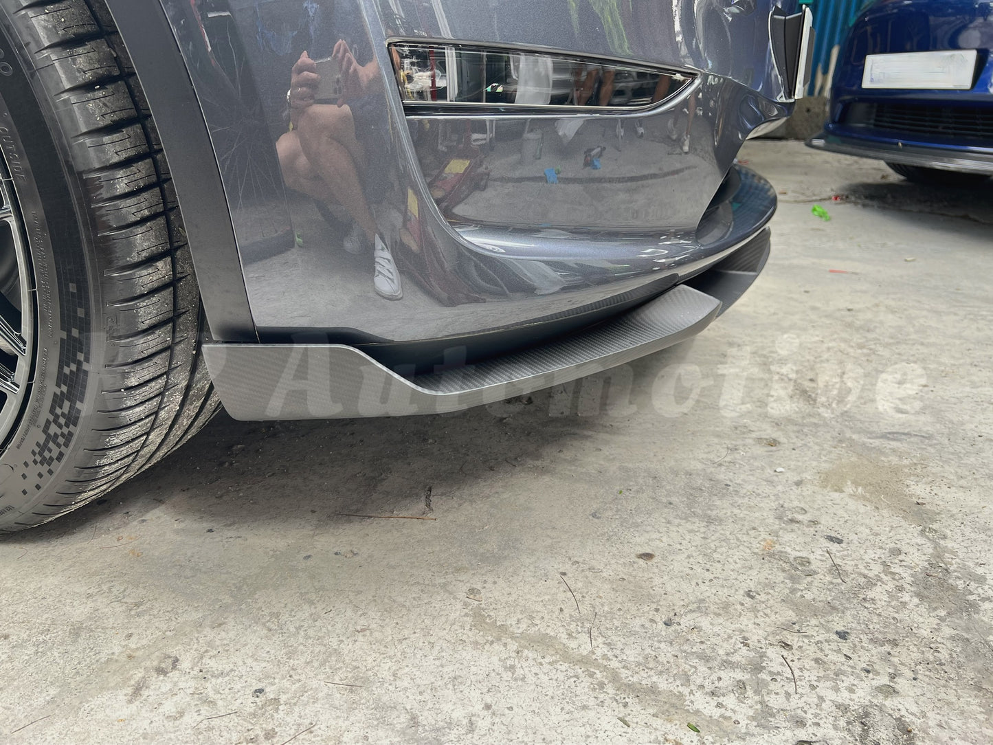 KPA Model Y 乾碳前唇 V2(霧面)
