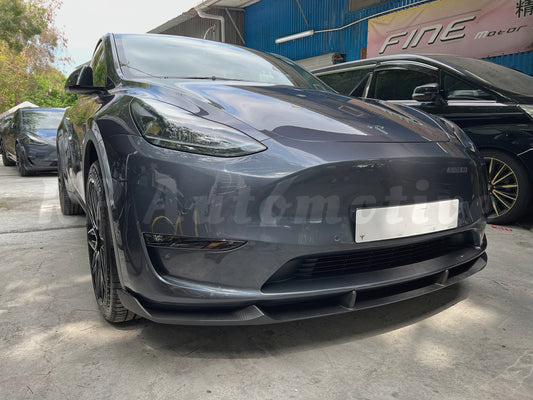 KPA Model Y Dry Carbon Front Lip V2 (Matte)