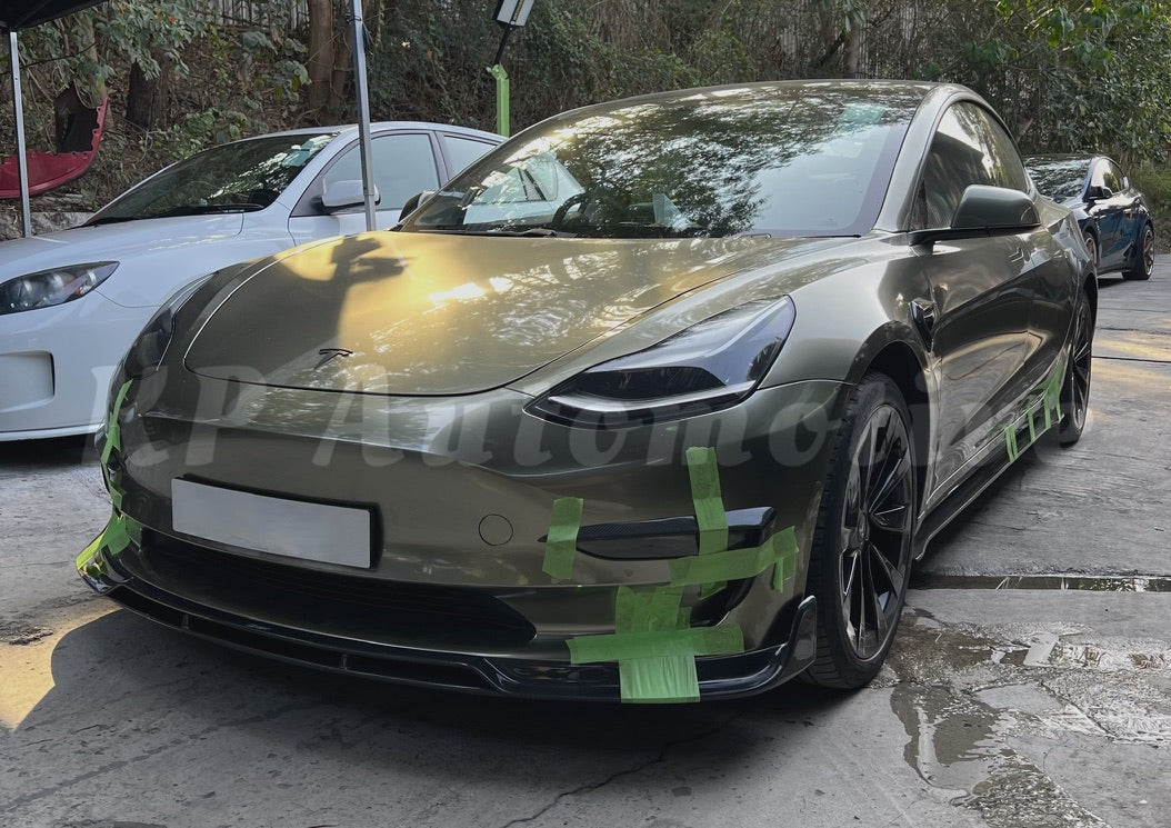 適用於 Tesla Model 3 的 CMST 碳纖維全身套件 C 型(亮面飾面)