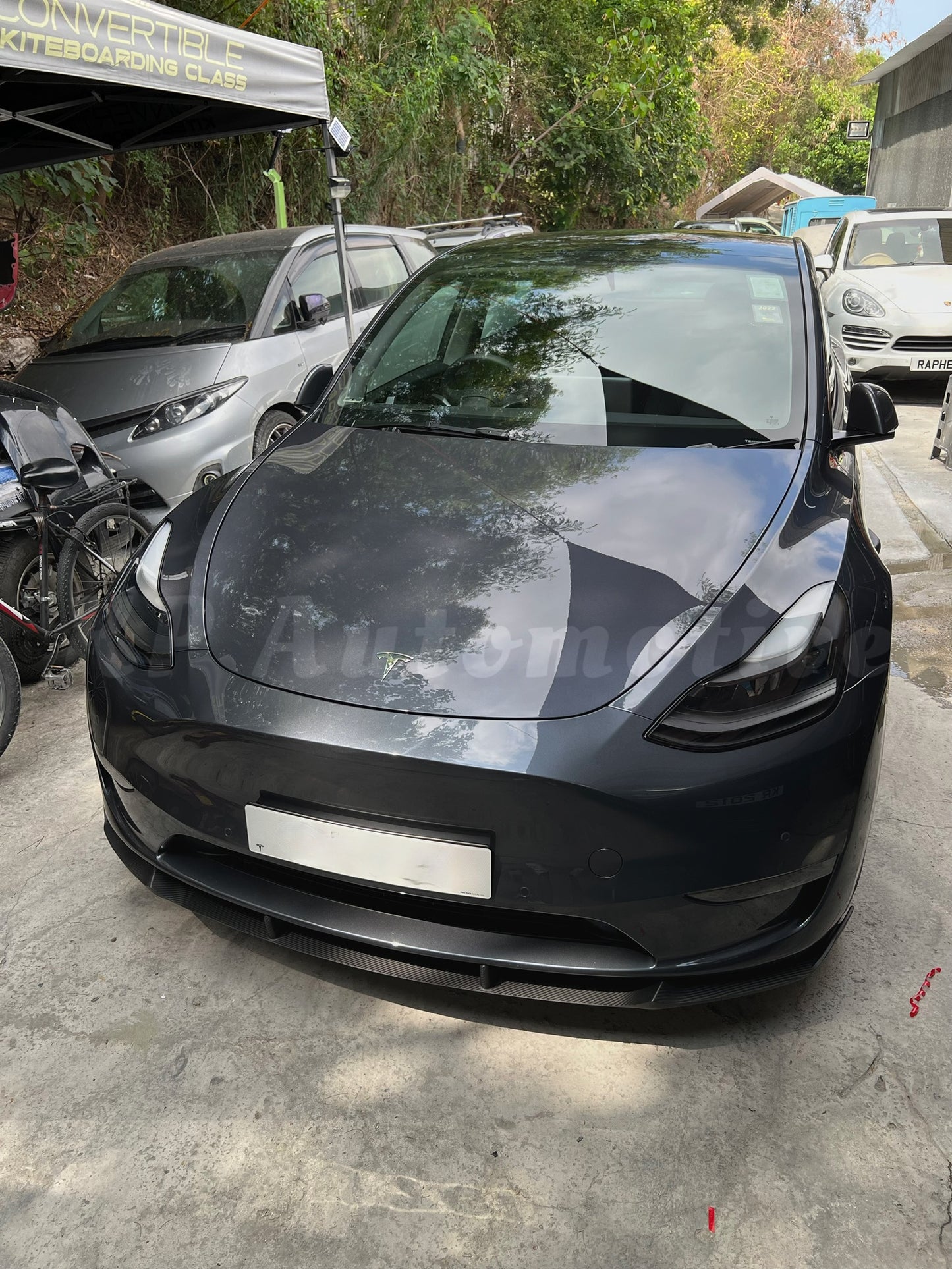 KPA Model Y 乾碳前唇 V2(霧面)