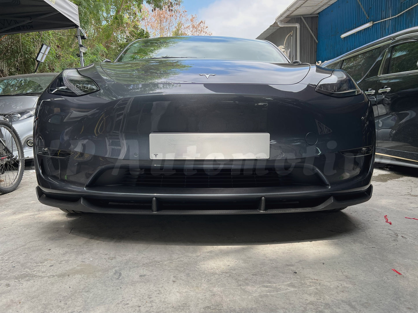 KPA Model Y 乾碳前唇 V2(霧面)