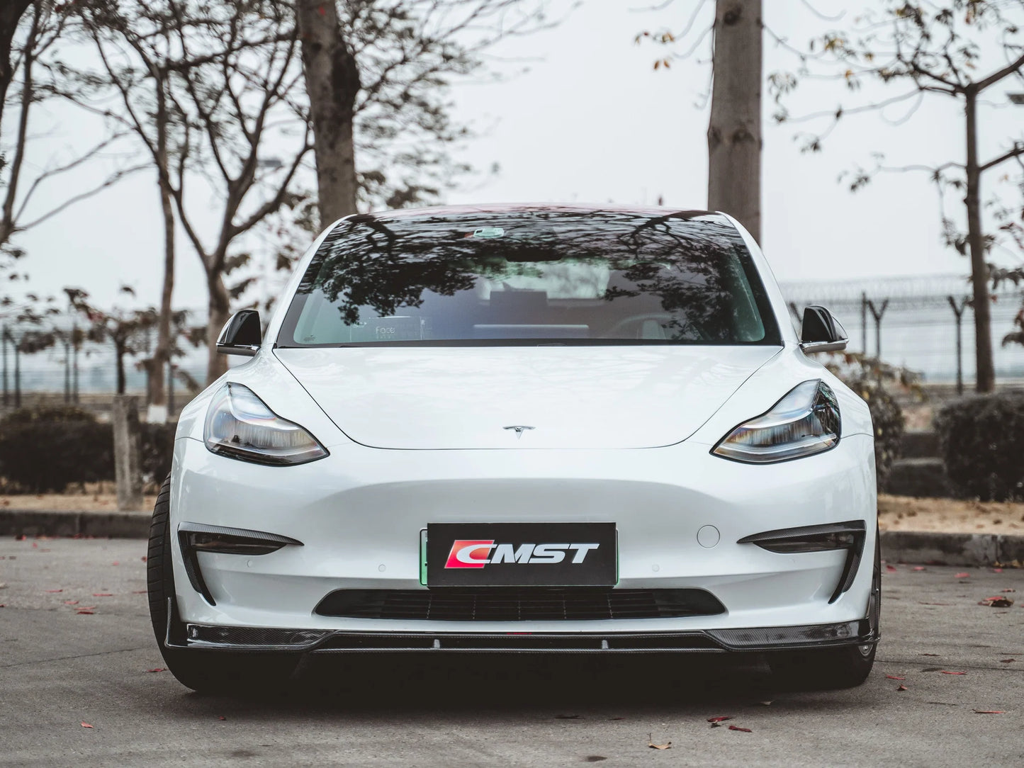 適用於 Tesla Model 3 的 CMST 碳纖維全身套件 C 型(亮面飾面)
