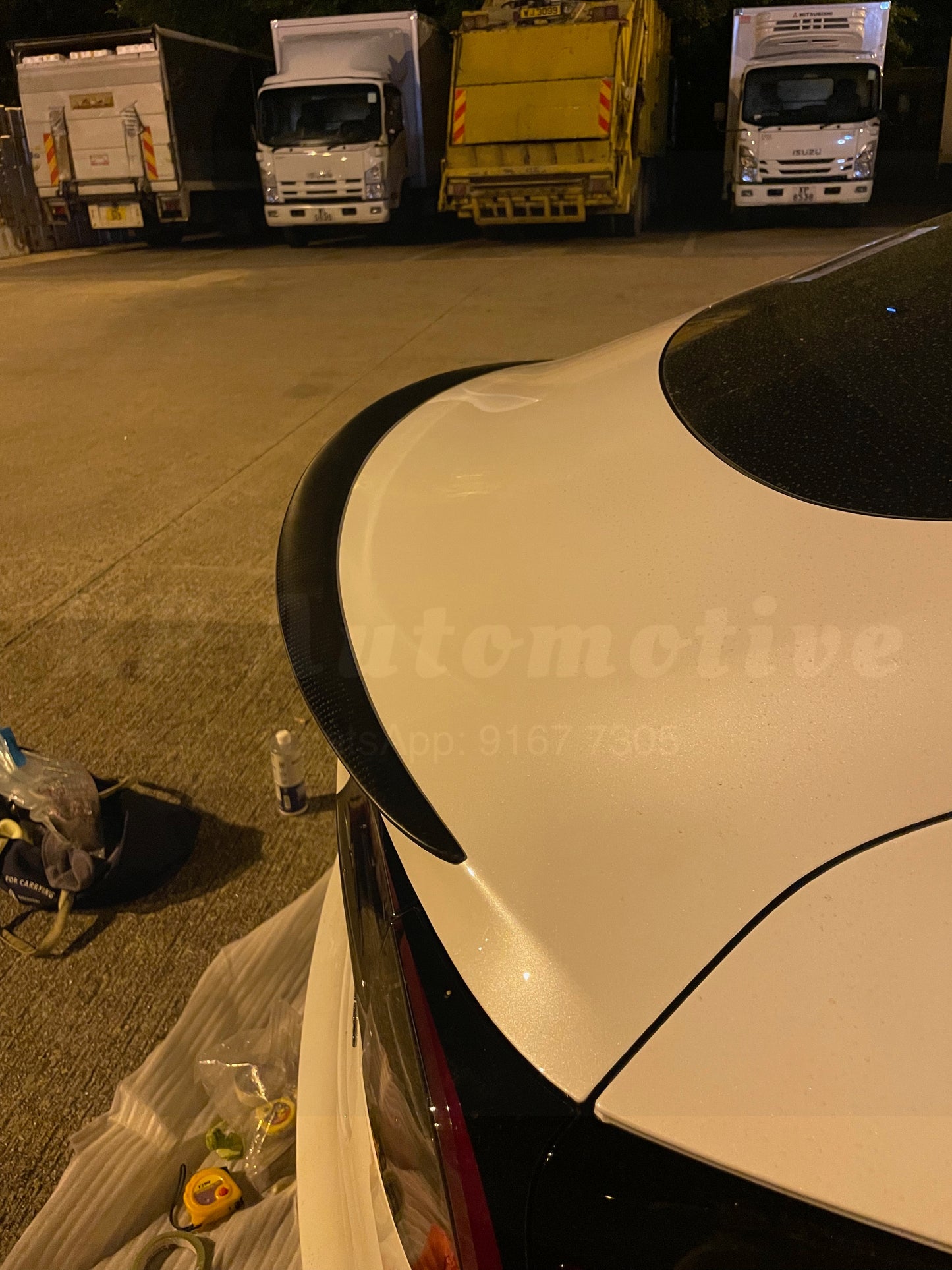 KPA Model 3 霧面碳性能風格擾流板