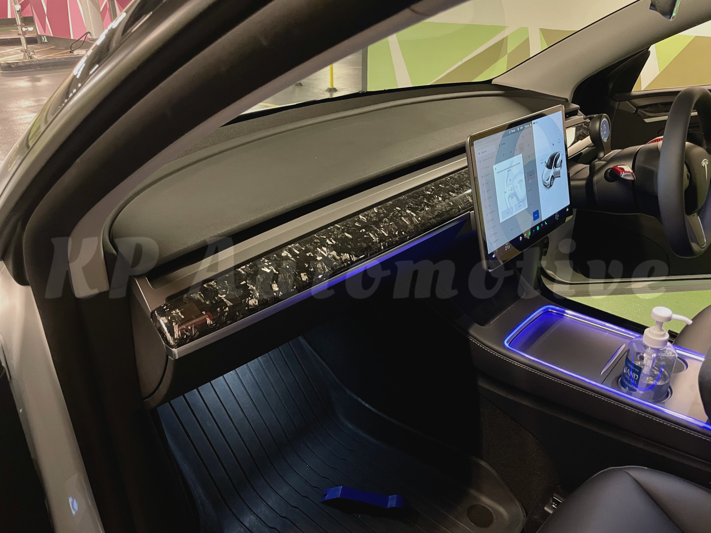 2017-2020 Model 3 鍛造碳纖維儀表板替換面板