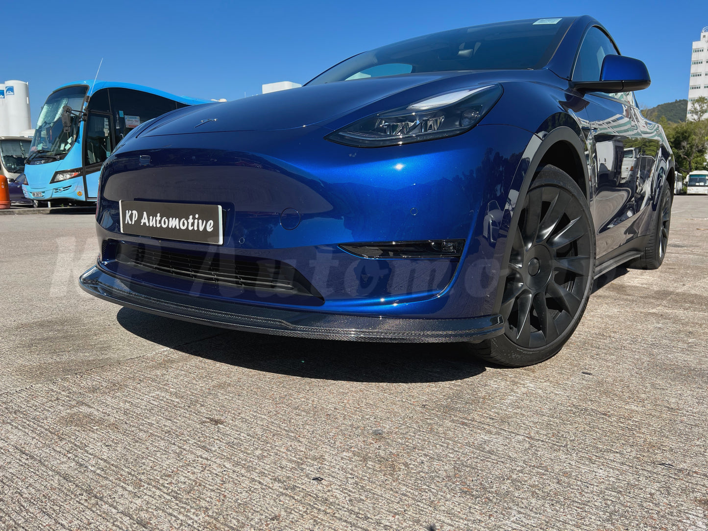 KPA Model Y 碳纖維前唇 V1(亮光)