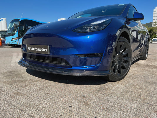 KPA Model Y Carbon Front Lip V1 (Gloss)