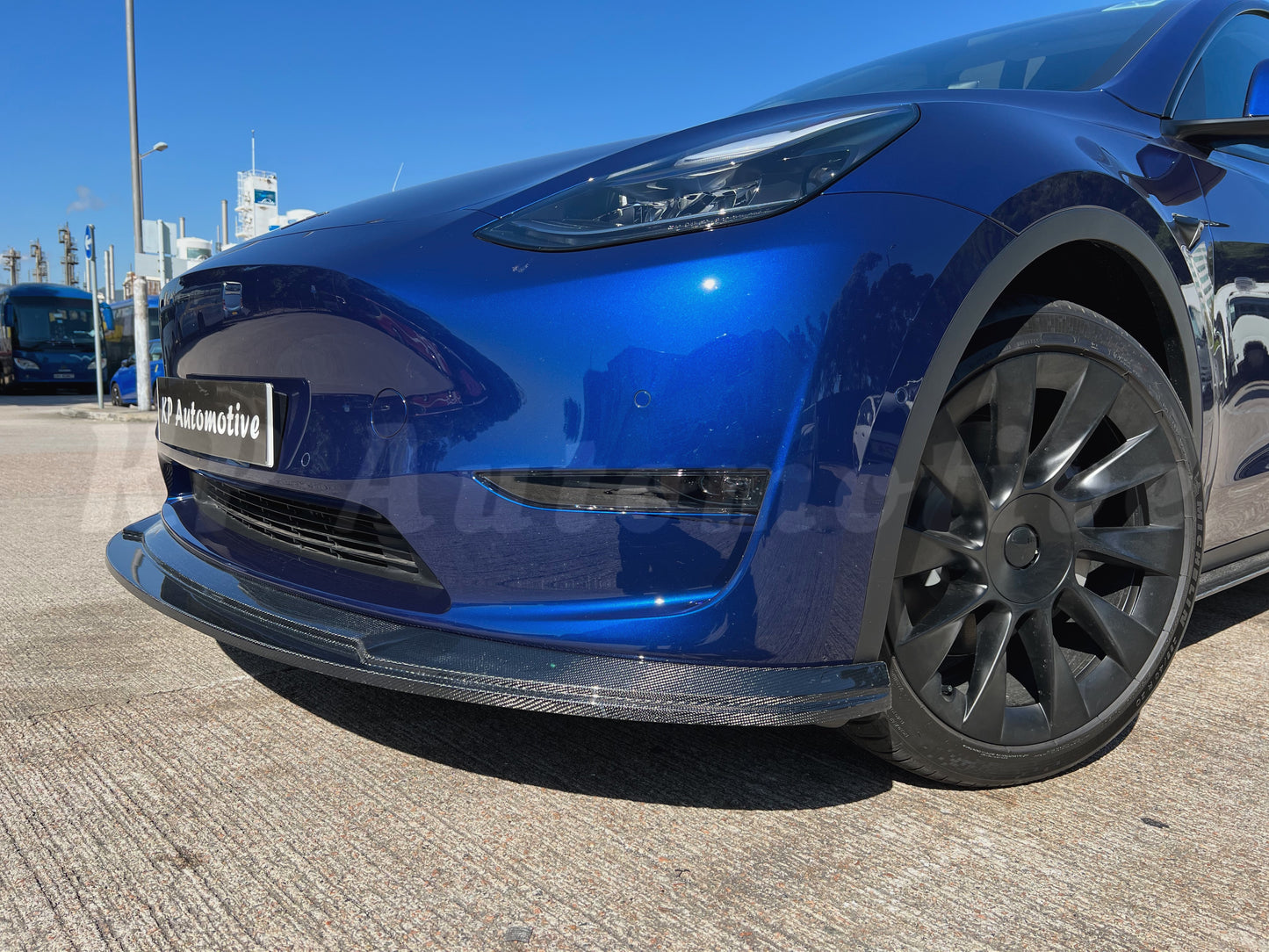 KPA Model Y 碳纖維前唇 V1(亮光)