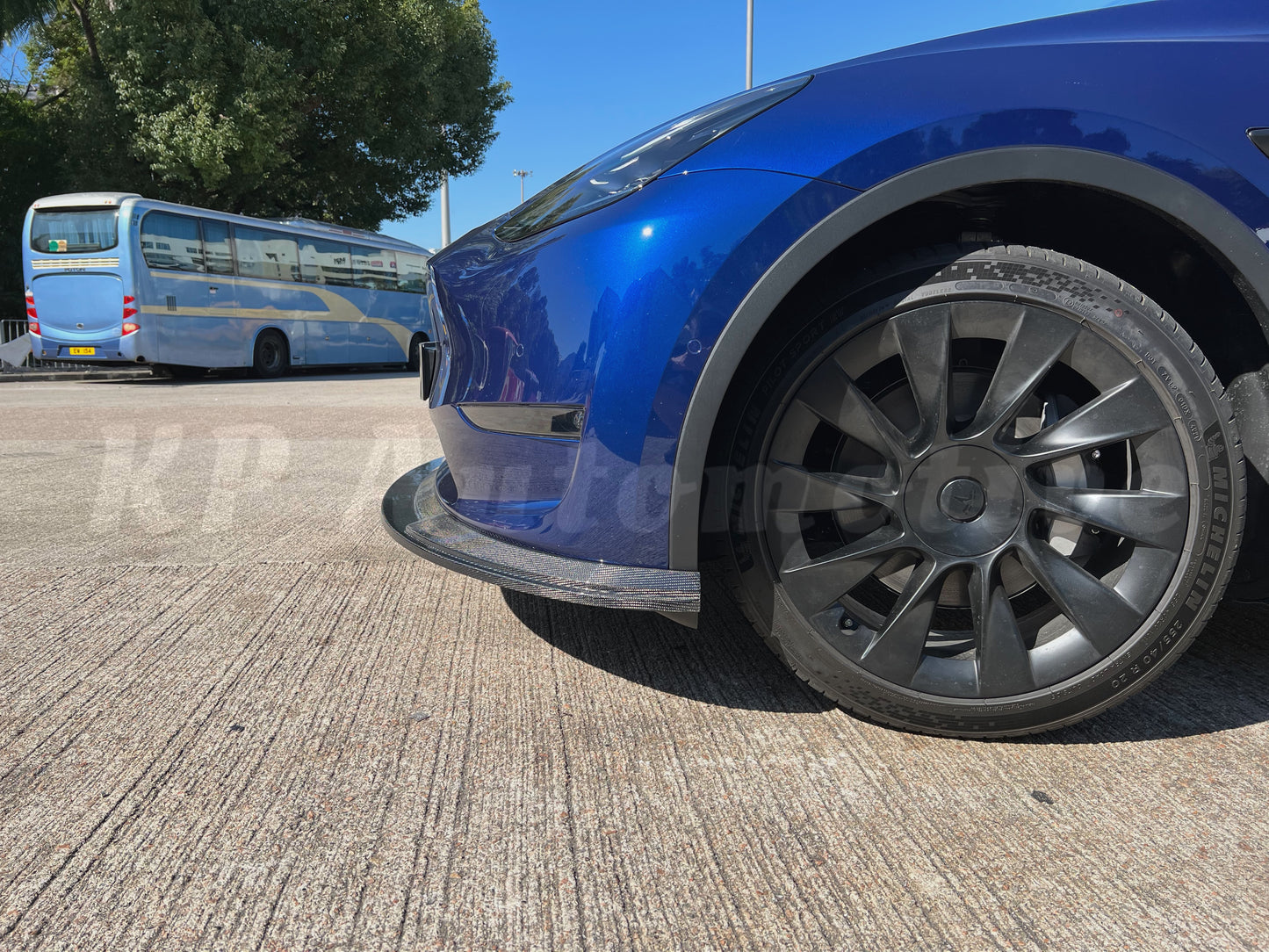 KPA Model Y 碳纖維前唇 V1(亮光)
