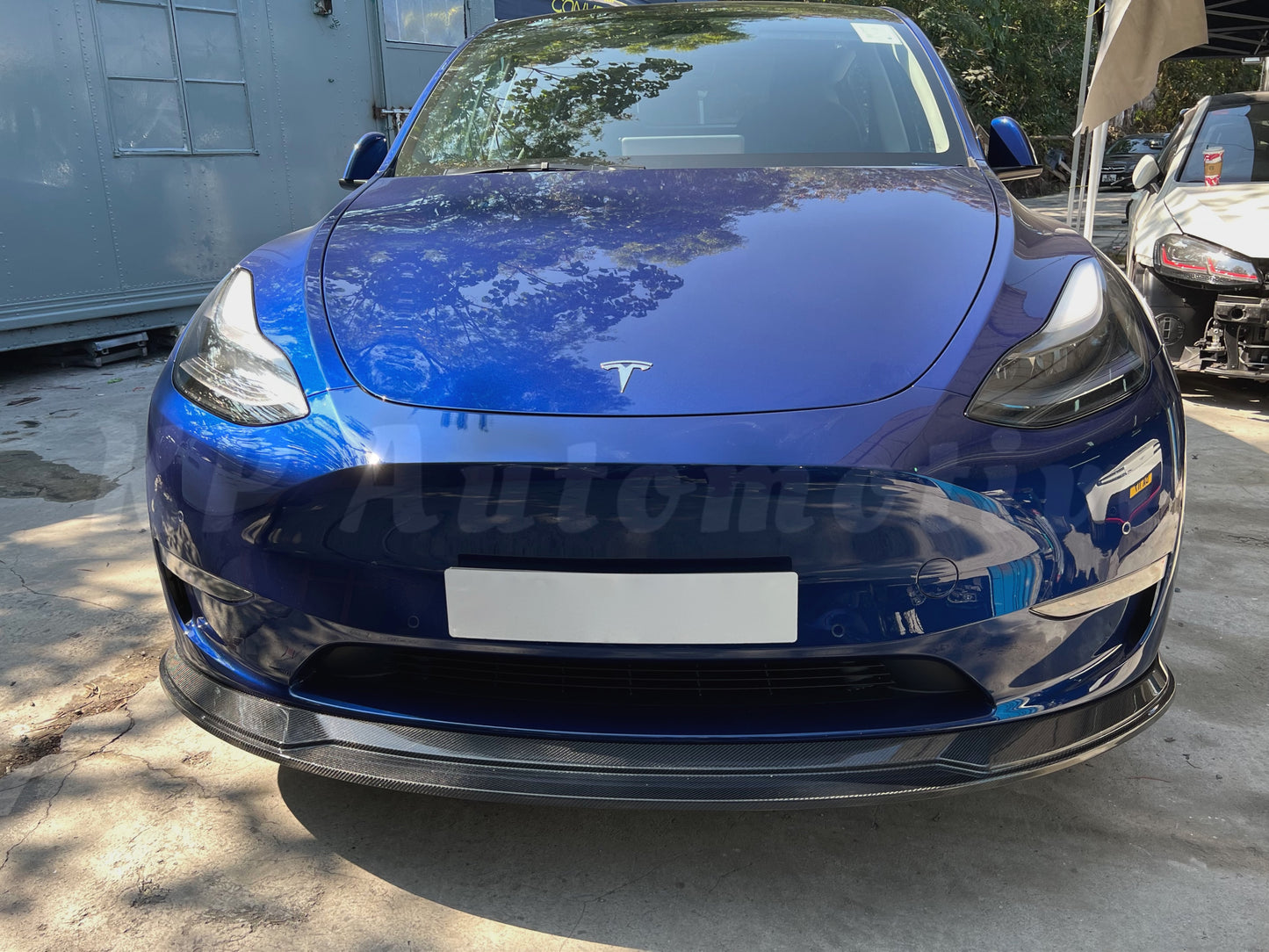 KPA Model Y 碳纖維前唇 V1(亮光)