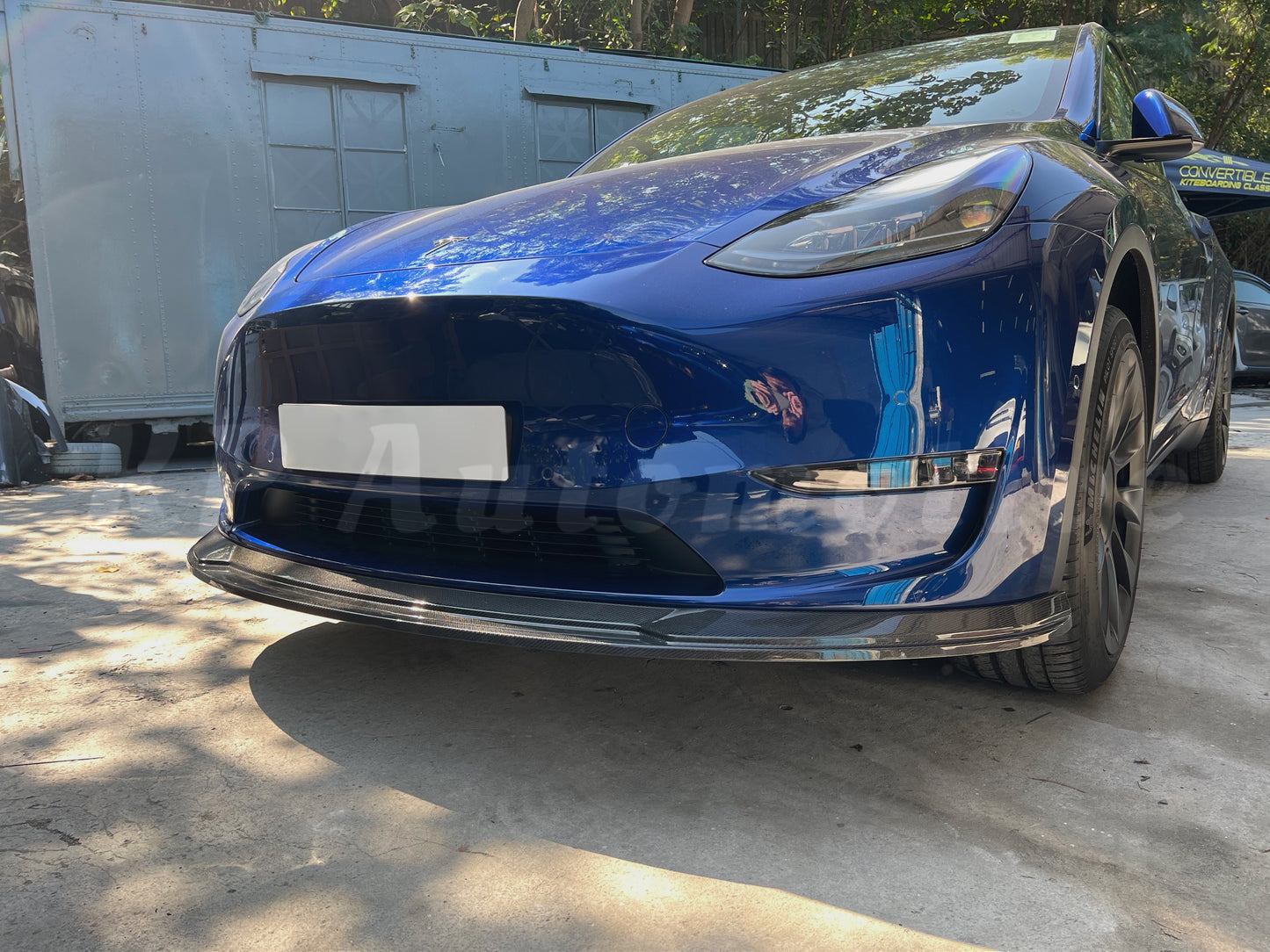 KPA Model Y 碳纖維前唇 V1(亮光)