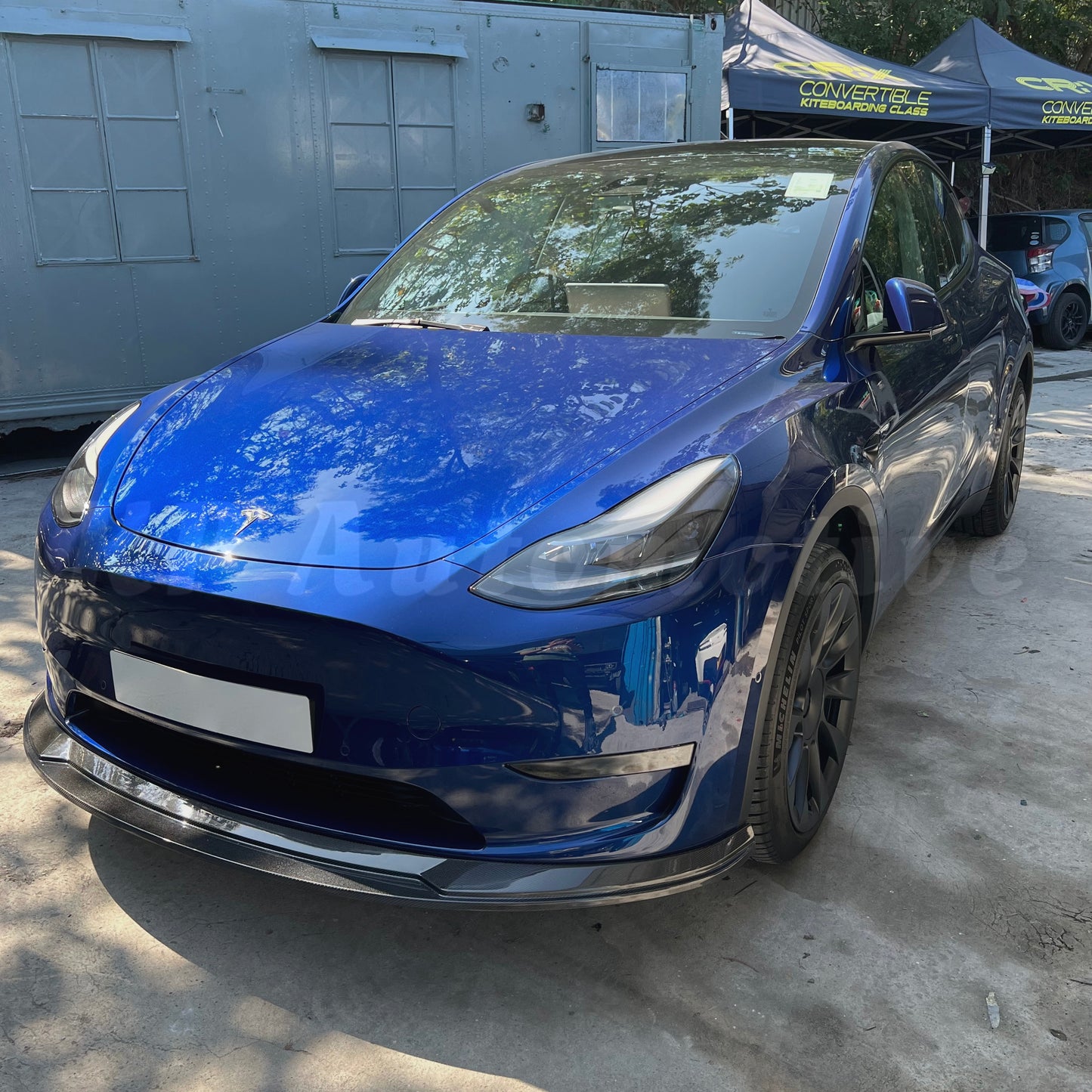 KPA Model Y 碳纖維前唇 V1(亮光)