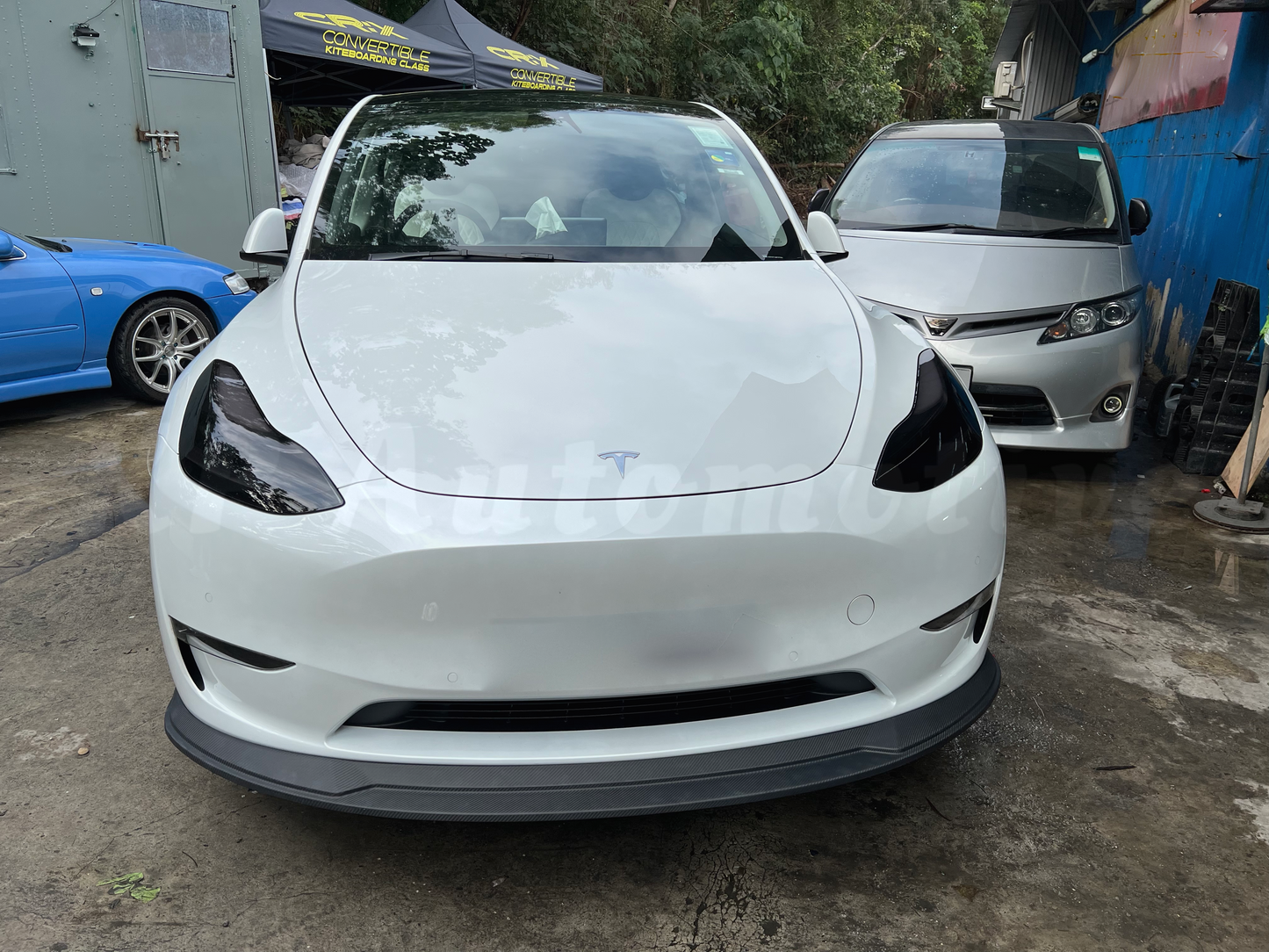 KPA Model Y 碳纖維前唇 V1(霧面)