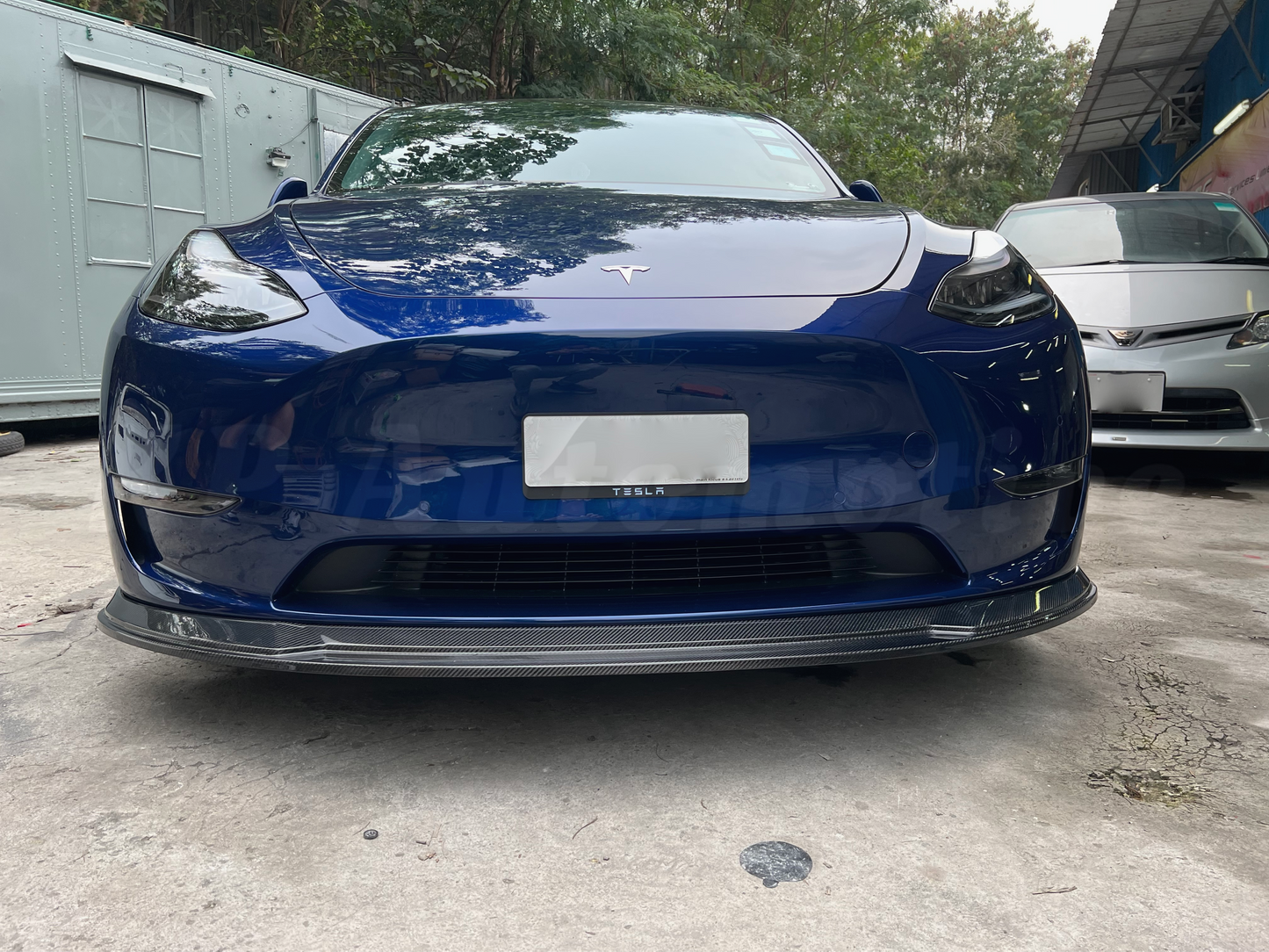 KPA Model Y 碳纖維前唇 V1(亮光)