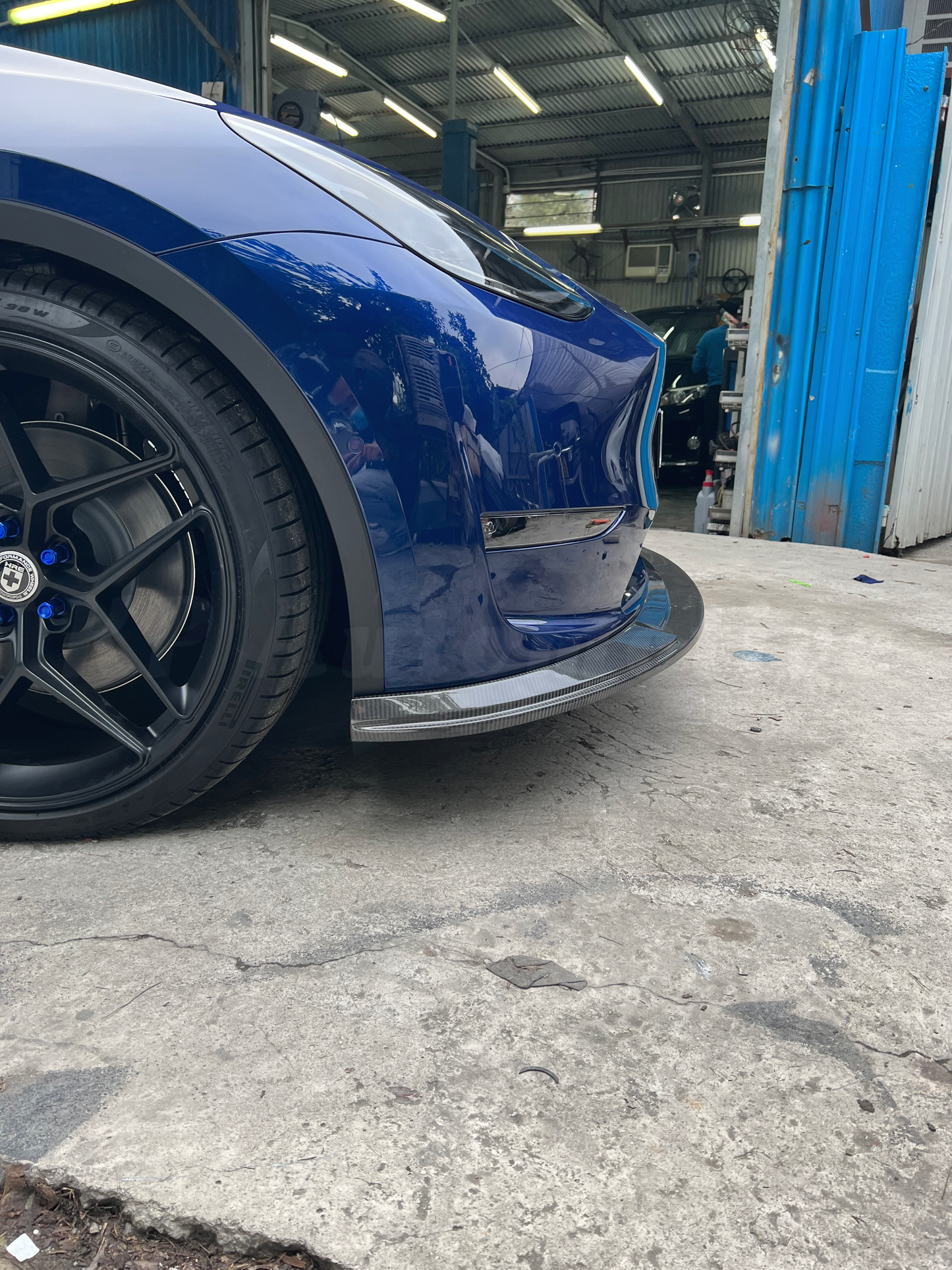 KPA Model Y 碳纖維前唇 V1(亮光)