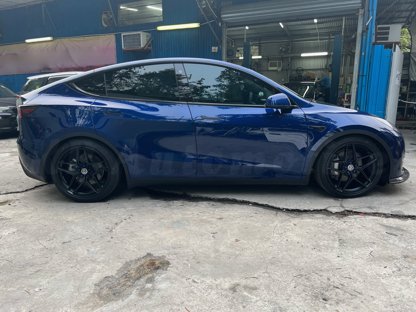 KPA Model Y 碳纖維前唇 V1(亮光)