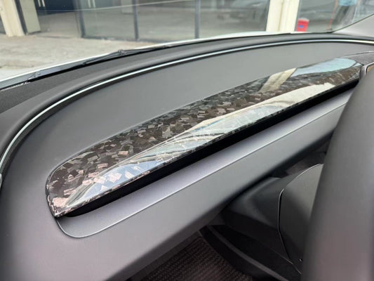 Gloss Forged Carbon Replacement Dashboard for Model 3 Highland