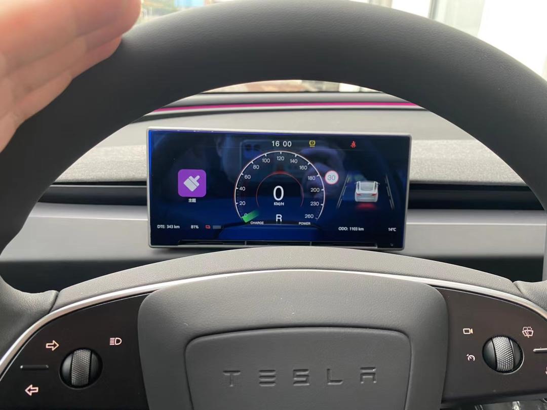 T9 CarPlay 儀表板顯示屏，帶氣流通風口，適用於 Tesla Model 3/Y