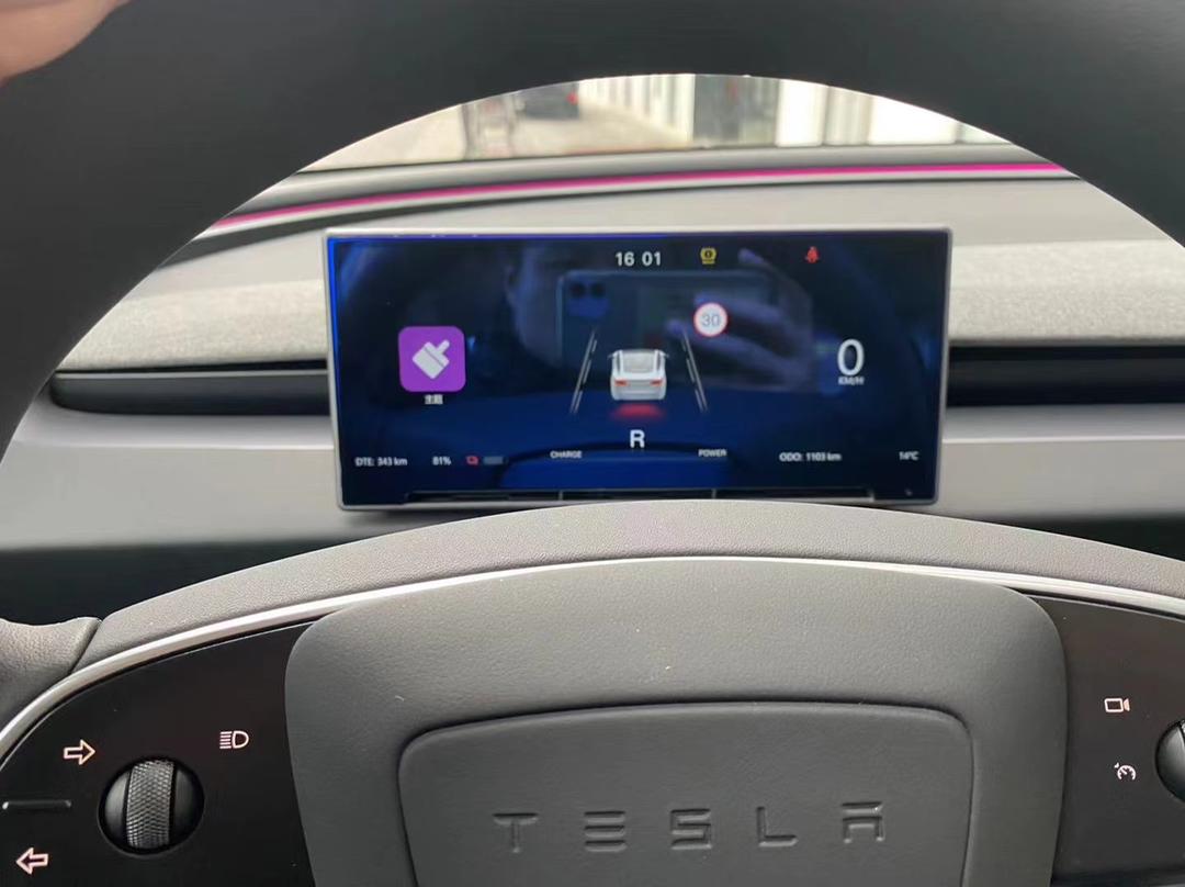 T9 CarPlay 儀表板顯示屏，帶氣流通風口，適用於 Tesla Model 3/Y