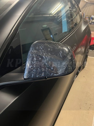 Model Y Forged Carbon Replacement Mirror Cap