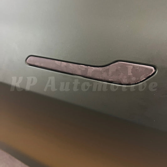 Model 3/Y Matte Forged Carbon Door Handle Cover