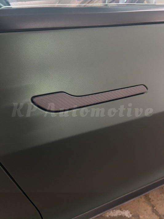 Model 3/Y Dry Carbon Door Handle Cover (Matte Carbon Fiber)