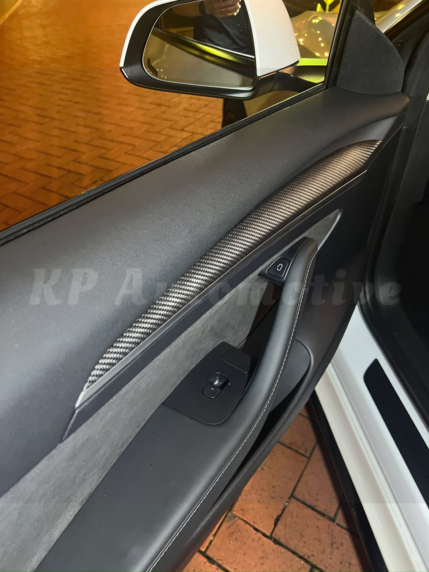 Model 3/Y 3D Dry Carbon Dashboard and Front Door Trim Panel Replacement Kit