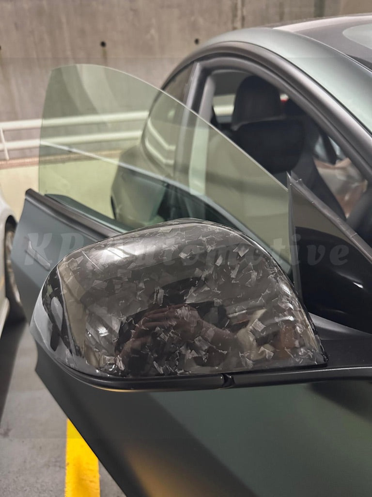 Model 3 Forged Carbon Replacement Mirror Cap