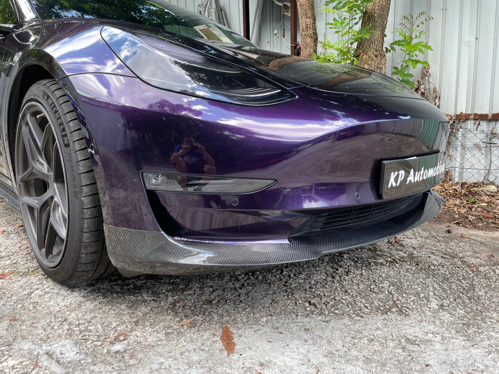 KPA Model 3 T 型碳纖維前唇（亮光）