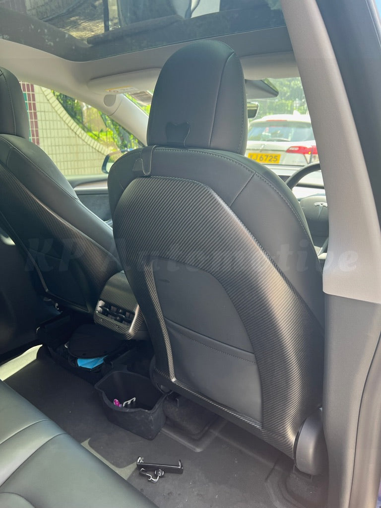 Model 3/Y Dry Carbon Seat Back Cover (Matte)