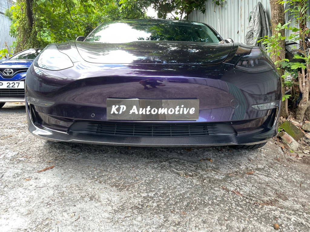 KPA Model 3 T 型碳纖維前唇（亮光）