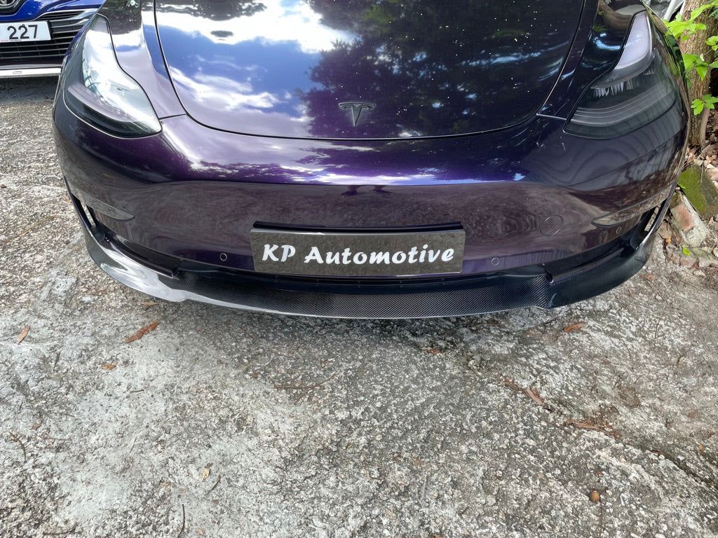 KPA Model 3 T 型碳纖維前唇（亮光）