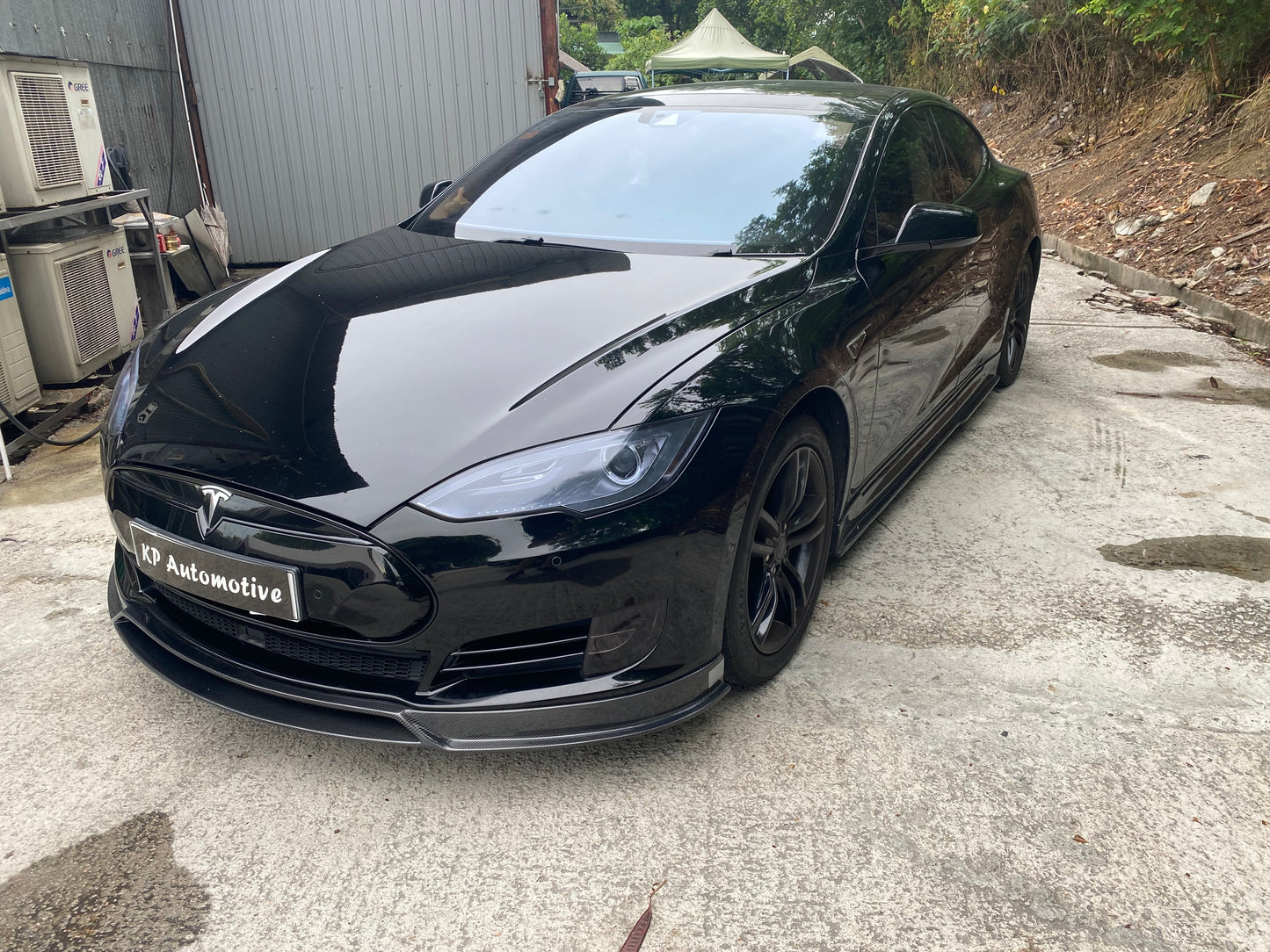 RZ Style Front Lip - Tesla Model S (Pre-facelift)